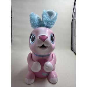 Zoomer Hungry Bunnies Shreddy Interactive Rabbit Toy - Pink. Tested Works.